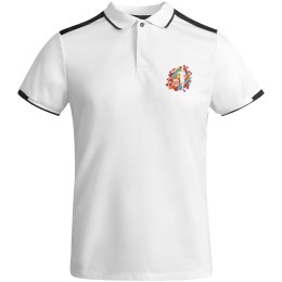 Tamil sportowa koszulka męska polo z krótkim rękawem biały, czarny (R04028R1)
