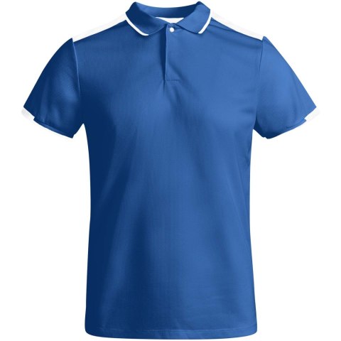 Tamil sportowa koszulka męska polo z krótkim rękawem błękit królewski, biały Tamil sportowa koszulka męska polo z krótkim rękawem błękit królewski, biały