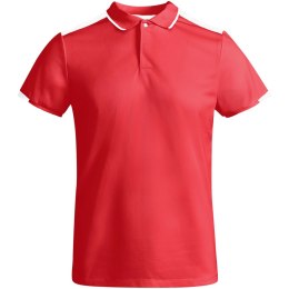 Tamil sportowa koszulka męska polo z krótkim rękawem czerwony, biały (R04028N1)