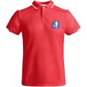 Tamil sportowa koszulka męska polo z krótkim rękawem czerwony, biały Tamil sportowa koszulka męska polo z krótkim rękawem czerwony, biały