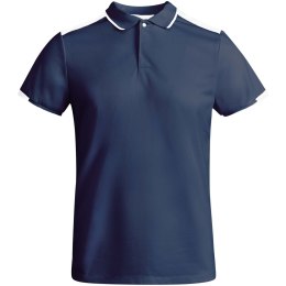 Tamil sportowa koszulka męska polo z krótkim rękawem navy blue, biały (R04028S3)