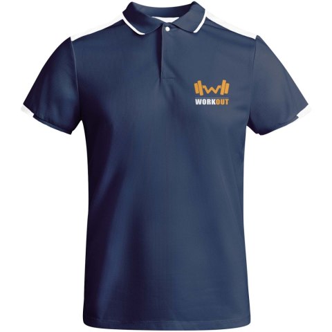 Tamil sportowa koszulka męska polo z krótkim rękawem navy blue, biały Tamil sportowa koszulka męska polo z krótkim rękawem navy blue, biały
