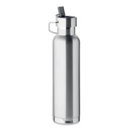 Butelka dwuścienna 660 ml srebrny mat