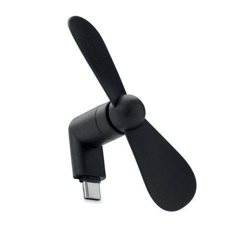 Przenośny wentylator USB czarny Przenośny wentylator USB czarny
