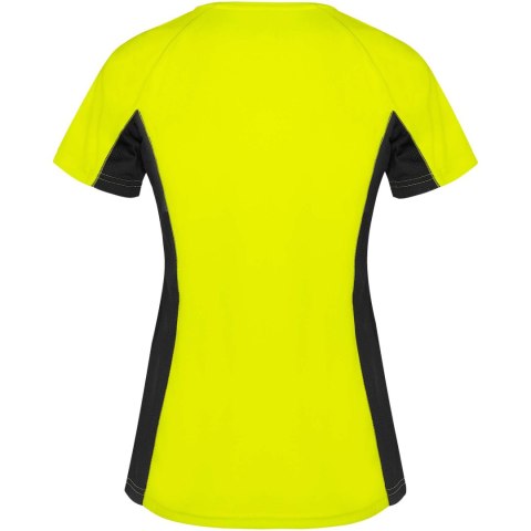 Shanghai sportowa koszulka damska z krótkim rękawem fluor yellow, czarny Shanghai sportowa koszulka damska z krótkim rękawem fluor yellow, czarny