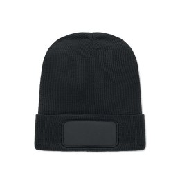 Czapka unisex poliester RPET czarny