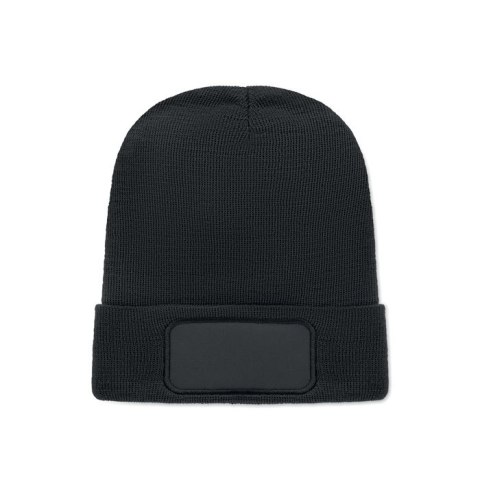 Czapka unisex poliester RPET czarny Czapka unisex poliester RPET czarny