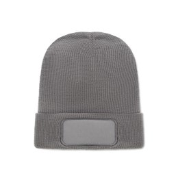 Czapka unisex poliester RPET kamienny szary