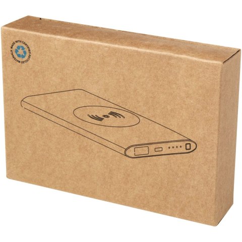 Juice bezprzewodowy powerbank o pojemności 4000 mAh Type-C z aluminium pochodzącego z recyklingu czerwony