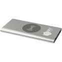 Juice bezprzewodowy powerbank o pojemności 8000 mAh Type-C z aluminium pochodzącego z recyklingu srebrny Juice bezprzewodowy powerbank o pojemności 8000 mAh Type-C z aluminium pochodzącego z recyklingu srebrny