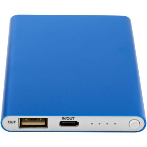 Pep powerbank o pojemności 4000 mAh Type-C z aluminium pochodzącego z recyklingu błękit królewski Pep powerbank o pojemności 4000 mAh Type-C z aluminium pochodzącego z recyklingu błękit królewski