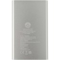 Pep powerbank o pojemności 4000 mAh Type-C z aluminium pochodzącego z recyklingu srebrny Pep powerbank o pojemności 4000 mAh Type-C z aluminium pochodzącego z recyklingu srebrny