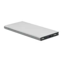 Power bank 8000 mAh srebrny mat