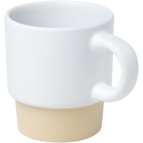 Olympia kubek do espresso z glinianym dnem, z możliwością układania w stosy, 130 ml biały Olympia kubek do espresso z glinianym dnem, z możliwością układania w stosy, 130 ml biały