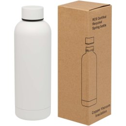Spring miedziana butelka próżniowa z certyfikatem RCS 500 ml biały