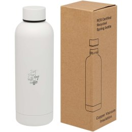 Spring miedziana butelka próżniowa z certyfikatem RCS 500 ml biały