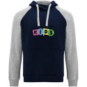 Badet dziecięca dwukolorowa bluza z kapturem navy blue, szary melanż Badet dziecięca dwukolorowa bluza z kapturem navy blue, szary melanż