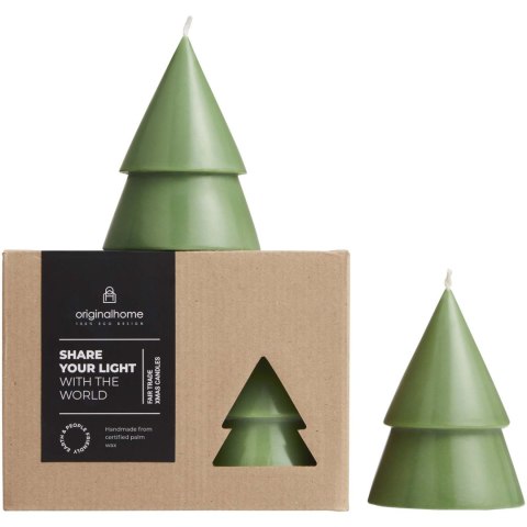 Orginal Home świeca choinkowa matcha - M zielony melanż Orginal Home świeca choinkowa matcha - M zielony melanż