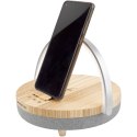 Prixton głośnik Bluetooth® 10 W 4 w 1 ze światłem LED i podstawą do ładowania bezprzewodowego drewno Prixton głośnik Bluetooth® 10 W 4 w 1 ze światłem LED i podstawą do ładowania bezprzewodowego drewno
