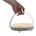 Prixton głośnik Bluetooth® 10 W 4 w 1 ze światłem LED i podstawą do ładowania bezprzewodowego drewno Prixton głośnik Bluetooth® 10 W 4 w 1 ze światłem LED i podstawą do ładowania bezprzewodowego drewno