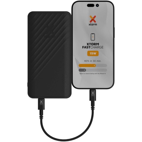 Xtorm XG220 Go2 powerbank 15 W 20 000 mAh z szybkim ładowaniem czarny