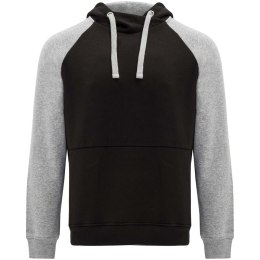 Badet dwukolorowa bluza z kapturem unisex czarny, szary melanż