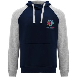 Badet dwukolorowa bluza z kapturem unisex navy blue, szary melanż