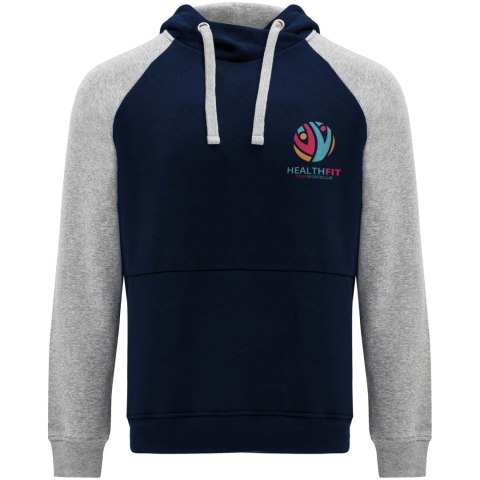 Badet dwukolorowa bluza z kapturem unisex navy blue, szary melanż Badet dwukolorowa bluza z kapturem unisex navy blue, szary melanż