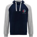 Badet dwukolorowa bluza z kapturem unisex navy blue, szary melanż Badet dwukolorowa bluza z kapturem unisex navy blue, szary melanż