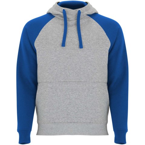 Badet dwukolorowa bluza z kapturem unisex szary melanż, błękit królewski Badet dwukolorowa bluza z kapturem unisex szary melanż, błękit królewski