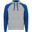 Badet dwukolorowa bluza z kapturem unisex szary melanż, błękit królewski Badet dwukolorowa bluza z kapturem unisex szary melanż, błękit królewski