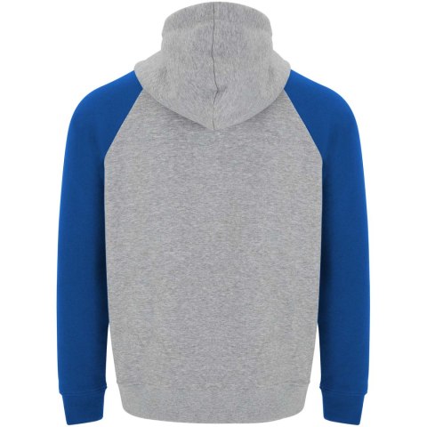 Badet dwukolorowa bluza z kapturem unisex szary melanż, błękit królewski Badet dwukolorowa bluza z kapturem unisex szary melanż, błękit królewski