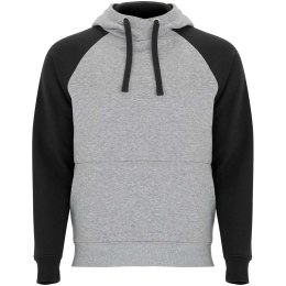 Badet dwukolorowa bluza z kapturem unisex szary melanż, czarny