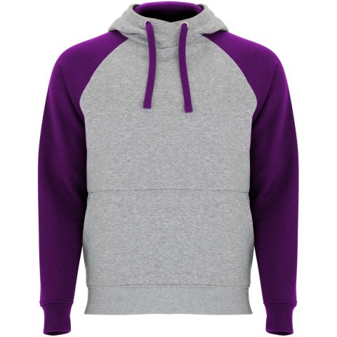 Badet dwukolorowa bluza z kapturem unisex szary melanż, fioletowy Badet dwukolorowa bluza z kapturem unisex szary melanż, fioletowy
