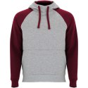 Badet dwukolorowa bluza z kapturem unisex szary melanż, garnet Badet dwukolorowa bluza z kapturem unisex szary melanż, garnet