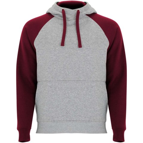 Badet dwukolorowa bluza z kapturem unisex szary melanż, garnet Badet dwukolorowa bluza z kapturem unisex szary melanż, garnet
