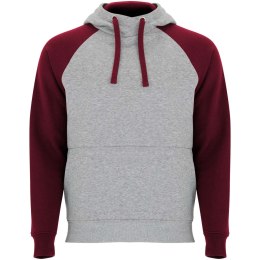 Badet dwukolorowa bluza z kapturem unisex szary melanż, garnet