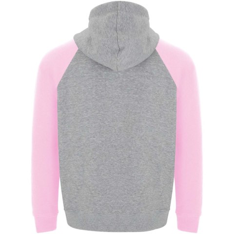 Badet dwukolorowa bluza z kapturem unisex szary melanż, jasnoróżowy Badet dwukolorowa bluza z kapturem unisex szary melanż, jasnoróżowy
