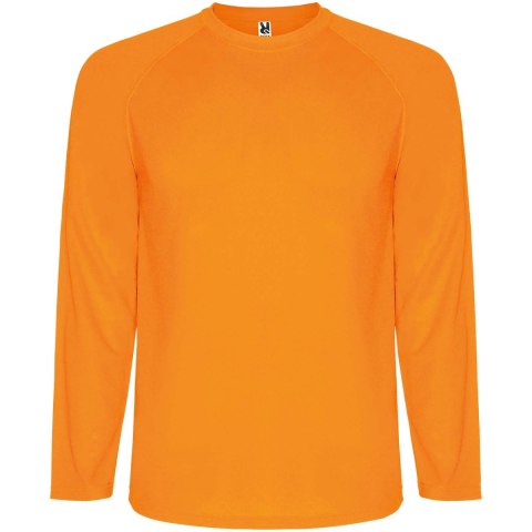 Montecarlo long sleeve men's sports t-shirt fluor orange (R04153L2)