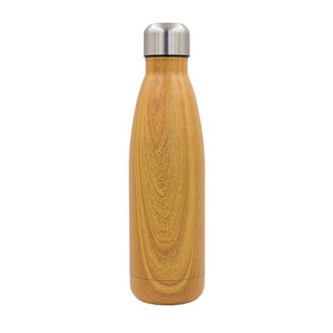 Butelka termiczna Woody 500 ml, brązowy Butelka termiczna Woody 500 ml, brązowy