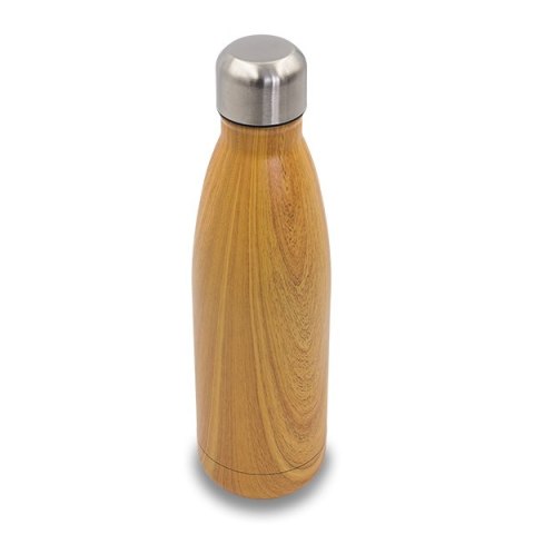 Butelka termiczna Woody 500 ml, brązowy Butelka termiczna Woody 500 ml, brązowy
