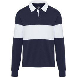 Clyde bluza polo do rugby unisex granatowy, biały (38237921)