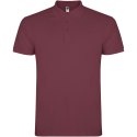 Star koszulka męska polo z krótkim rękawem berry red