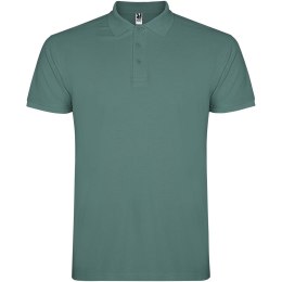 Star koszulka męska polo z krótkim rękawem calm blue