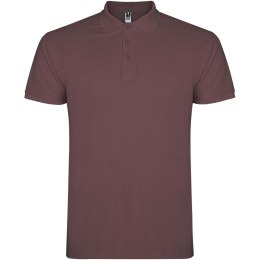 Star koszulka męska polo z krótkim rękawem pale red
