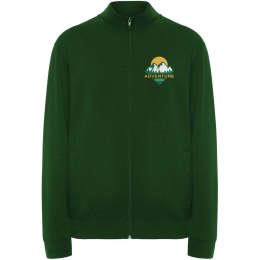 Ulan bluza unisex z zamkiem błyskawicznym na całej długości butelkowa zieleń