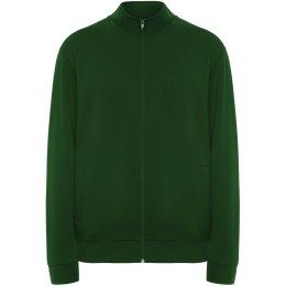 Ulan bluza unisex z zamkiem błyskawicznym na całej długości butelkowa zieleń