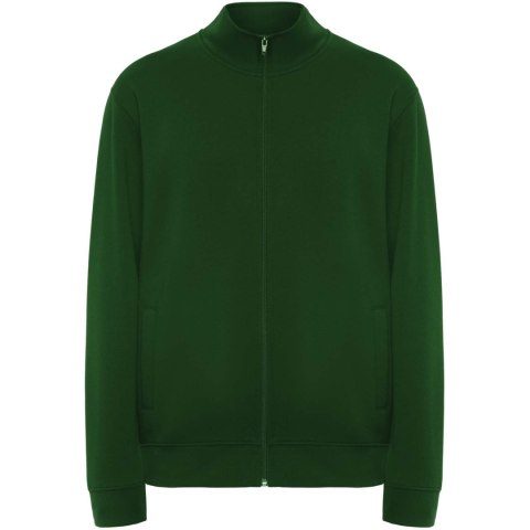 Ulan bluza unisex z zamkiem błyskawicznym na całej długości butelkowa zieleń