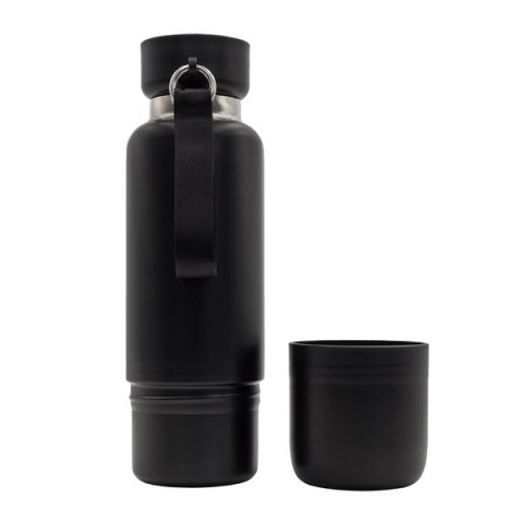 Wielofunkcyjna butelka próżniowa Multina 500ml, czarny Wielofunkcyjna butelka próżniowa Multina 500ml, czarny