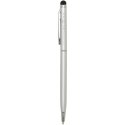 Ore aluminium ballpoint pen with stylus srebrny